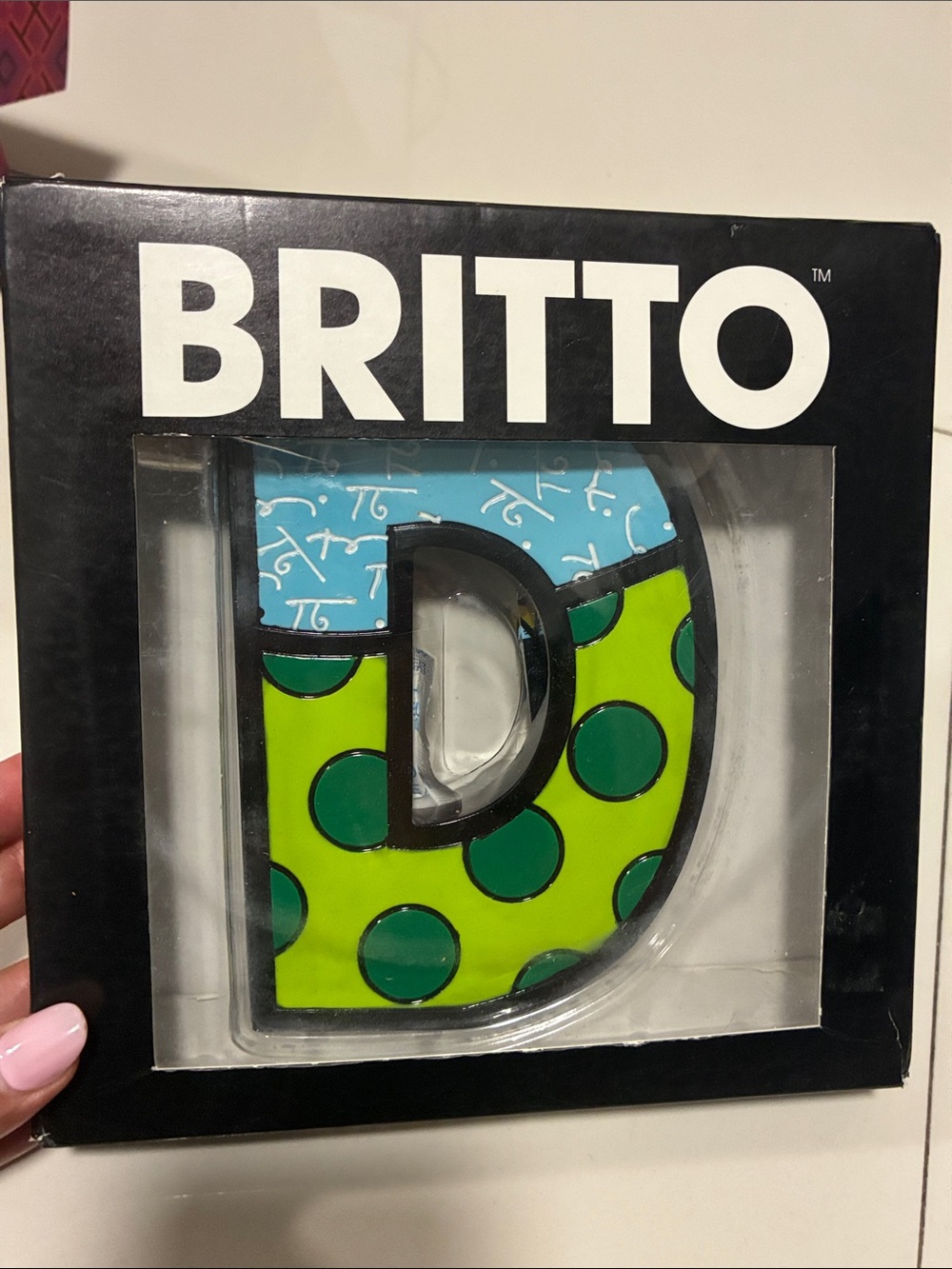 AUTHENTIC Romero Britto Letter D - Pop Art Collection